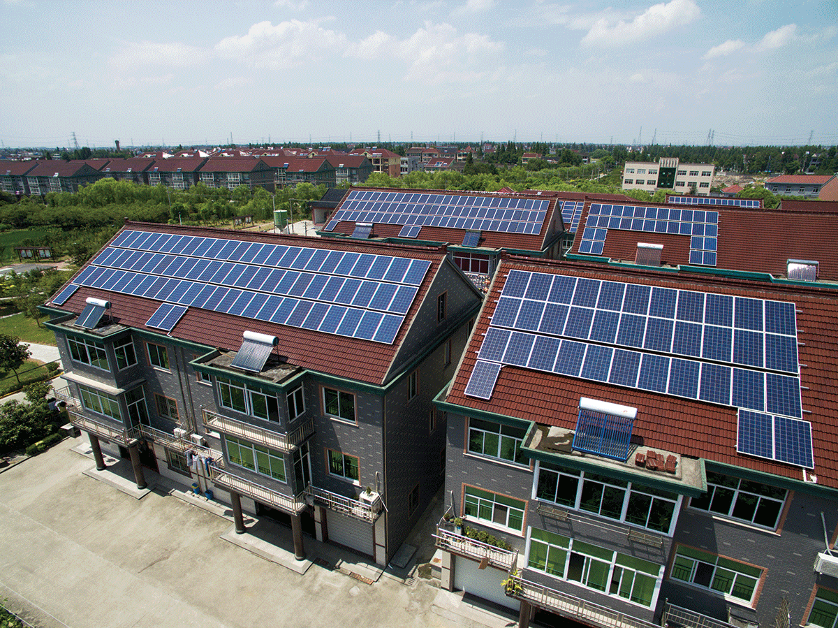 What is the main role of solar photovoltaic panels